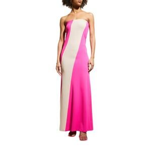 Aaizel Colorblock Magenta Diagonal Panel Dress Size 10